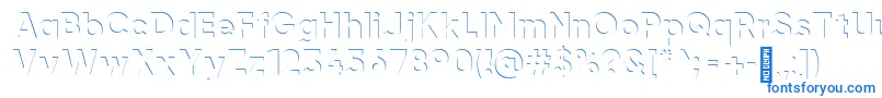 airment Regular-Schriftart – Blaue Schriften auf weißem Hintergrund