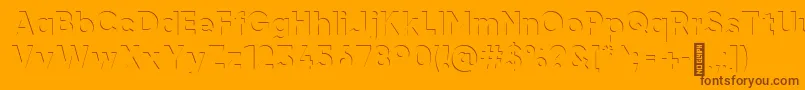 airment Regular Font – Brown Fonts on Orange Background