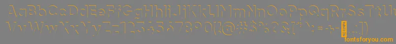 Шрифт airment Regular – оранжевые шрифты на сером фоне