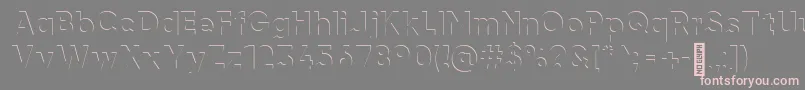 フォントairment Regular – 灰色の背景にピンクのフォント