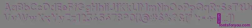 airment Regular Font – Purple Fonts on Gray Background