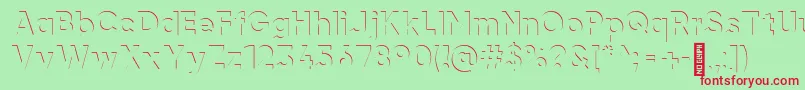 airment Regular Font – Red Fonts on Green Background