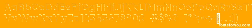 airment RegularStar Font – White Fonts on Orange Background