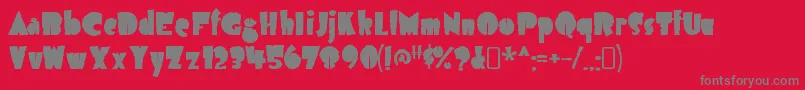 airmole antique Font – Gray Fonts on Red Background
