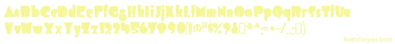 Czcionka airmole antique – żółte czcionki