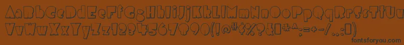 airmole shaded Font – Black Fonts on Brown Background