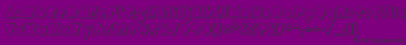 airmole shaded Font – Black Fonts on Purple Background