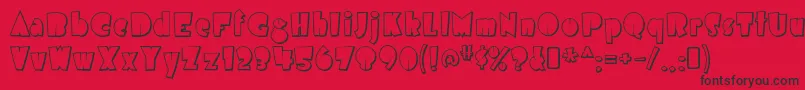 airmole shaded Font – Black Fonts on Red Background