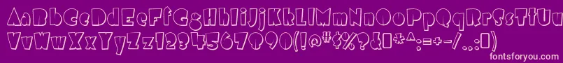 airmole shaded Font – Pink Fonts on Purple Background