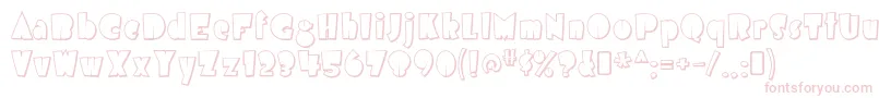 airmole shaded Font – Pink Fonts on White Background