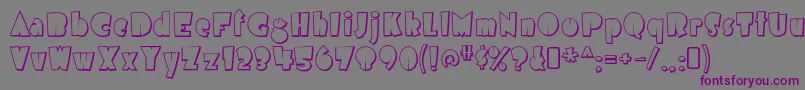 airmole shaded Font – Purple Fonts on Gray Background