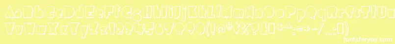 airmole shaded Font – White Fonts on Yellow Background