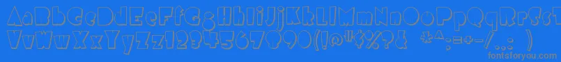 airmole shaded Font – Gray Fonts on Blue Background