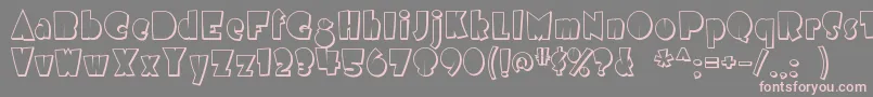 airmole shaded Font – Pink Fonts on Gray Background