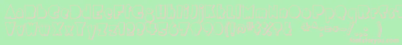 airmole shaded Font – Pink Fonts on Green Background