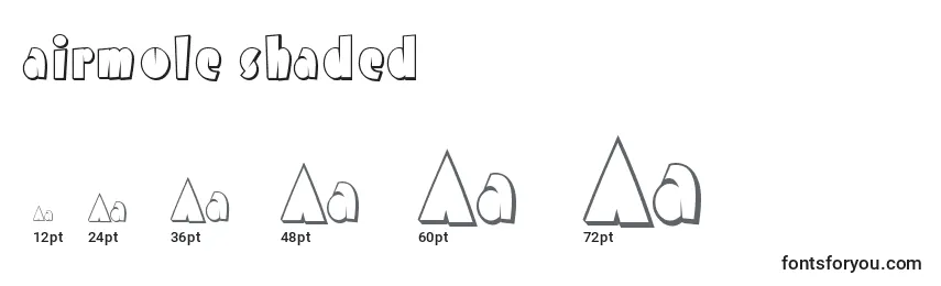 Airmole shaded (118910) Font Sizes