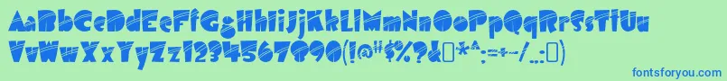 More about airmole stripe Font airmole stripe Font – Blue Fonts on Green Background