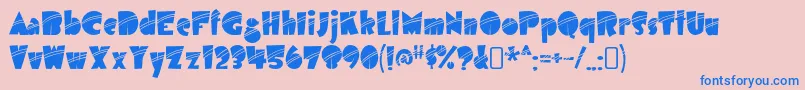 airmole stripe Font – Blue Fonts on Pink Background