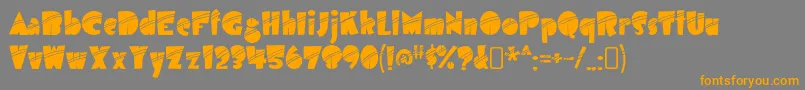 airmole stripe Font – Orange Fonts on Gray Background
