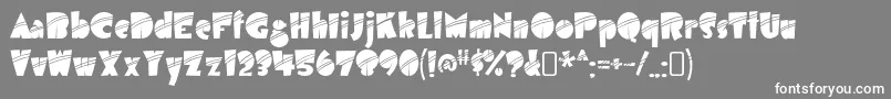 airmole stripe Font – White Fonts on Gray Background