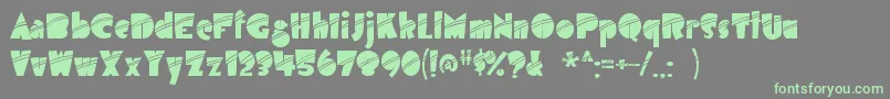 More about airmole stripe Font airmole stripe Font – Green Fonts on Gray Background