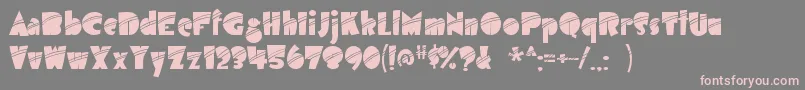 airmole stripe Font – Pink Fonts on Gray Background