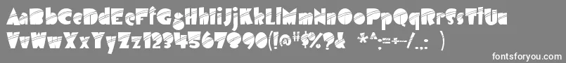 airmole stripe Font – White Fonts on Gray Background