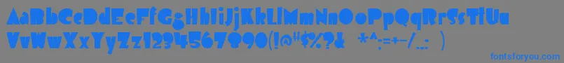 airmole Font – Blue Fonts on Gray Background