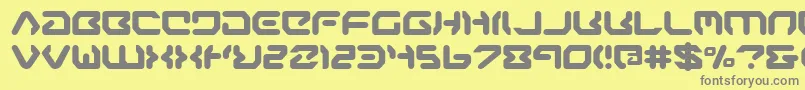 フォントairone – 黄色の背景に灰色の文字