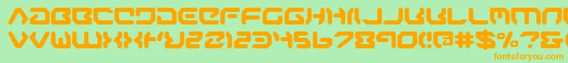 airone Font – Orange Fonts on Green Background