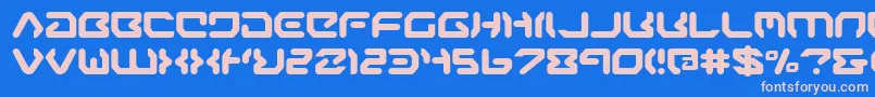 airone Font – Pink Fonts on Blue Background