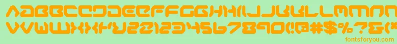 aironeb Font – Orange Fonts on Green Background