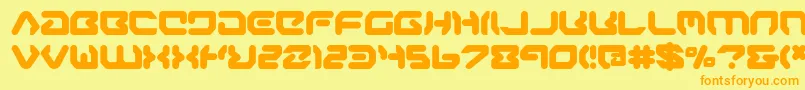 aironeb Font – Orange Fonts on Yellow Background