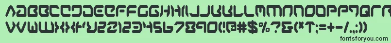 aironec Font – Black Fonts on Green Background