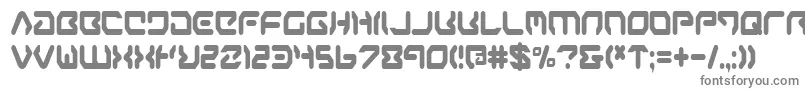 フォントaironec – 白い背景に灰色の文字