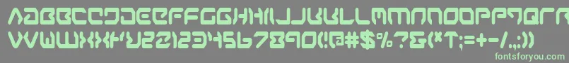 aironec Font – Green Fonts on Gray Background