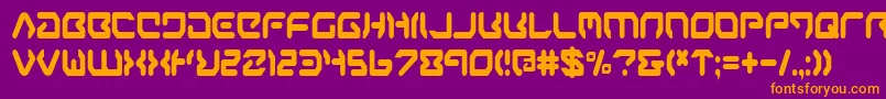 aironec Font – Orange Fonts on Purple Background