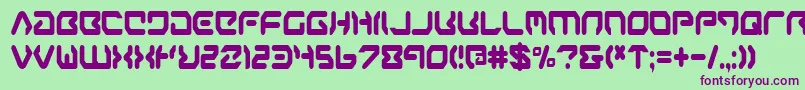 aironec Font – Purple Fonts on Green Background