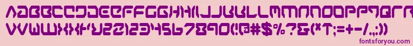 aironec Font – Purple Fonts on Pink Background