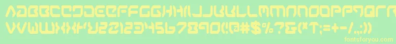 aironec Font – Yellow Fonts on Green Background