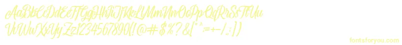 Airplane Script Font – Yellow Fonts