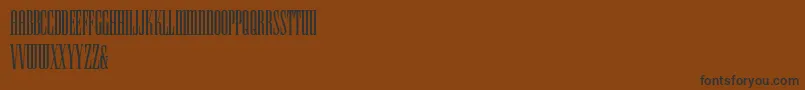 Czcionka HffIconicIonic – czarne czcionki na brązowym tle