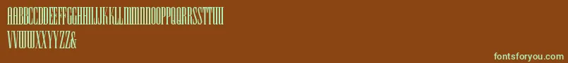 Czcionka HffIconicIonic – zielone czcionki na brązowym tle