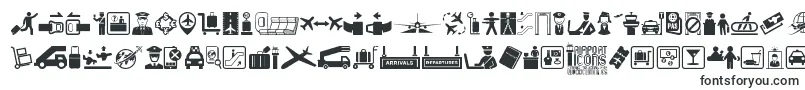 Airport Icons-Schriftart – Helvetica-Schriften