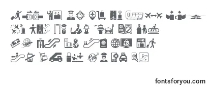 Schriftart Airport Icons