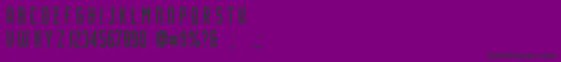 AirsideSans Font – Black Fonts on Purple Background