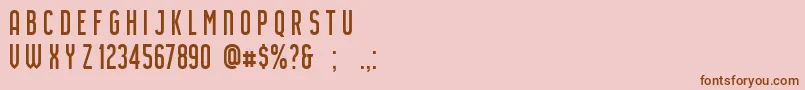 AirsideSans Font – Brown Fonts on Pink Background