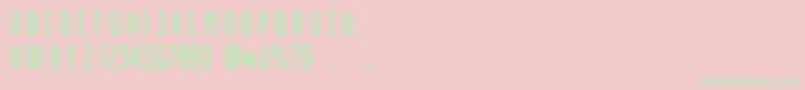AirsideSans Font – Green Fonts on Pink Background