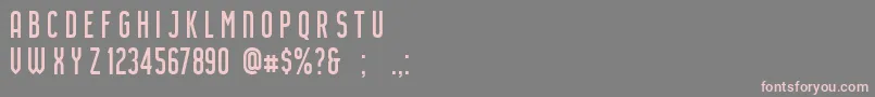 AirsideSans Font – Pink Fonts on Gray Background