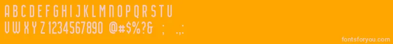 AirsideSans Font – Pink Fonts on Orange Background